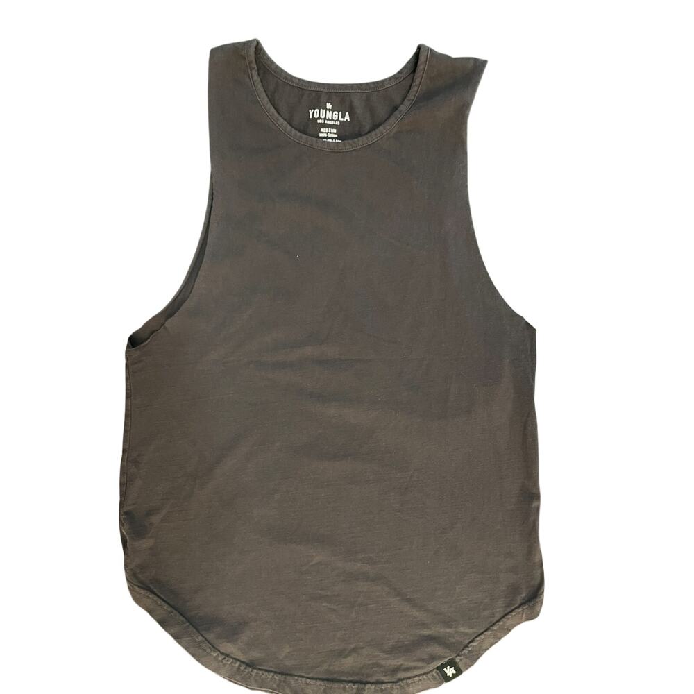YoungLA Washed Black Tank Top (Medium)